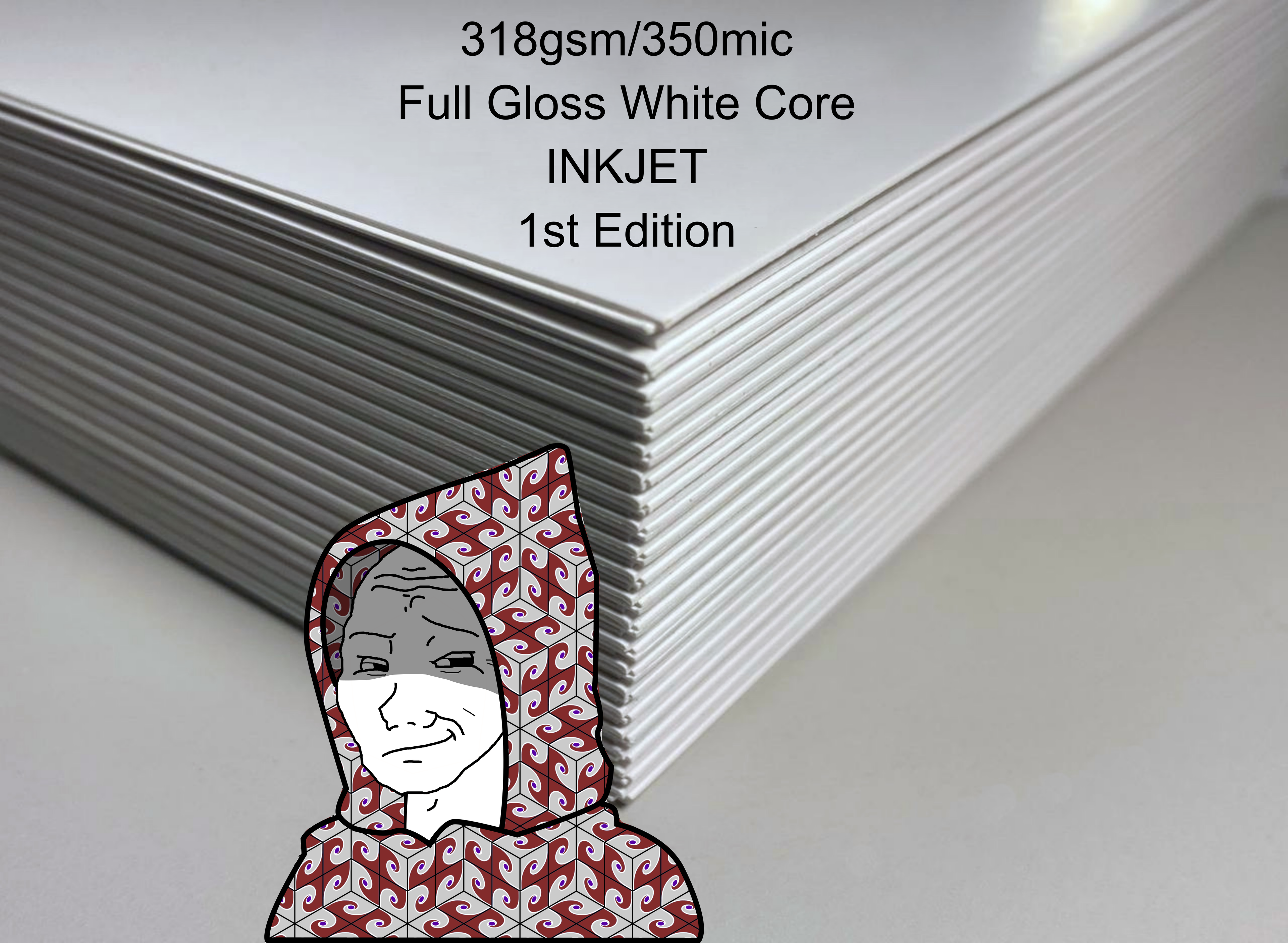 INKJET Proxy - Full Gloss - WHITE CORE - 1st Edition - 318gsm/350mic