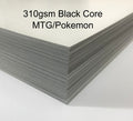 310gsm Black Core Cardstock (Pokemon, MTG) - 300micron - Commercial TCG Cardstock - UV or Laser Printing Only