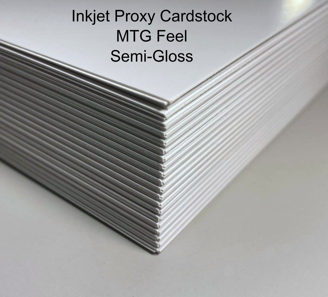 INKJET Proxy Cardstock - Semi-Gloss White Core - MTG Feel
